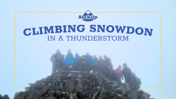 Rock Up Climbs Snowdon in Stormy Conditions